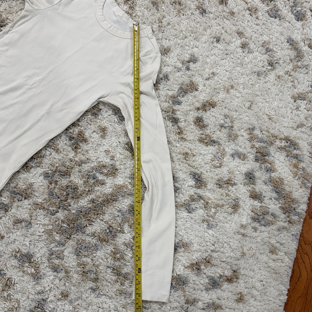 H&M Off-White Long Sleeve Shirt* - Picture 3 of 7
